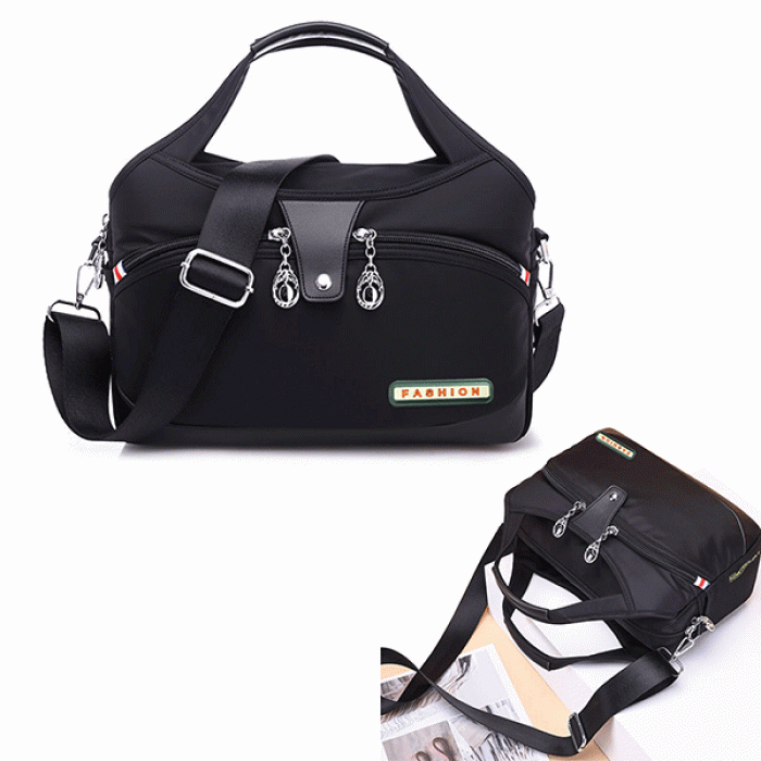 High Quality Large Capacity Waterproof Anti-theft Fashion Lades Bag (Black)